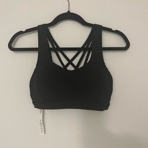 Lululemon Black Strappy Sports Bra Size 6